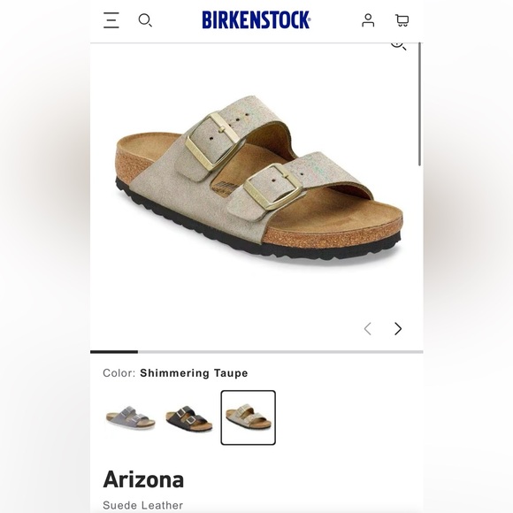 Never worn! Birkenstock Arizona Sandals - Picture 2 of 3
